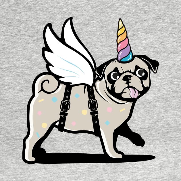 Pug Unicorn by Vin Zzep